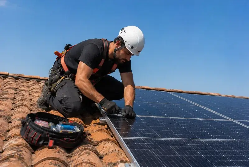Maintenance et monitoring de panneaux solaires à Mondevert
