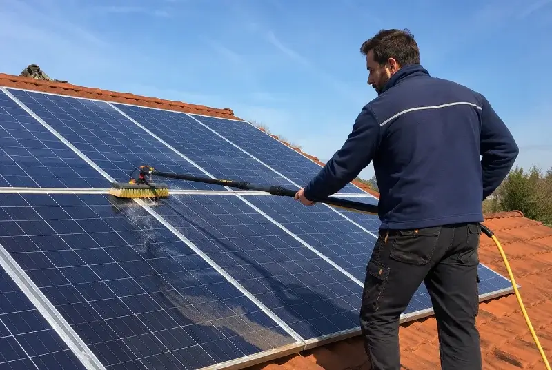 Nettoyage et entretien de panneaux solaires à Mondevert